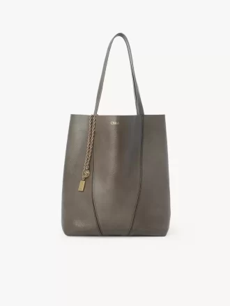 Sac cabas Chloé Spin en cuir grainé