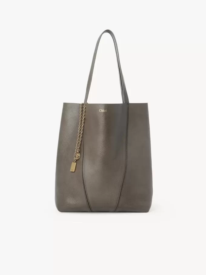 Sac cabas Chloé Spin en cuir grainé
