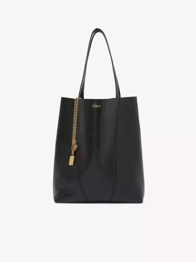 Sac cabas Chloé Spin en cuir grainé