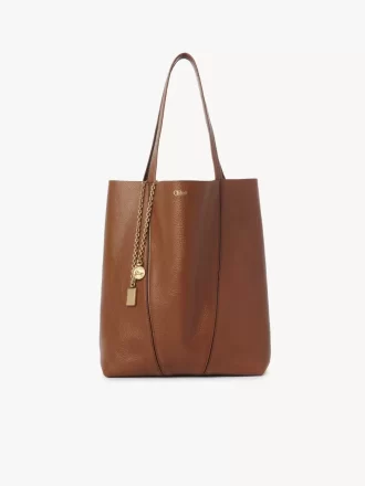 Sac cabas Chloé Spin en cuir grainé