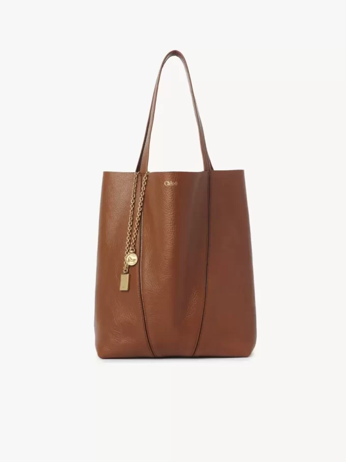 Sac cabas Chloé Spin en cuir grainé