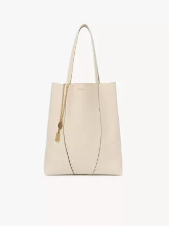 Sac cabas Chloé Spin en cuir grainé
