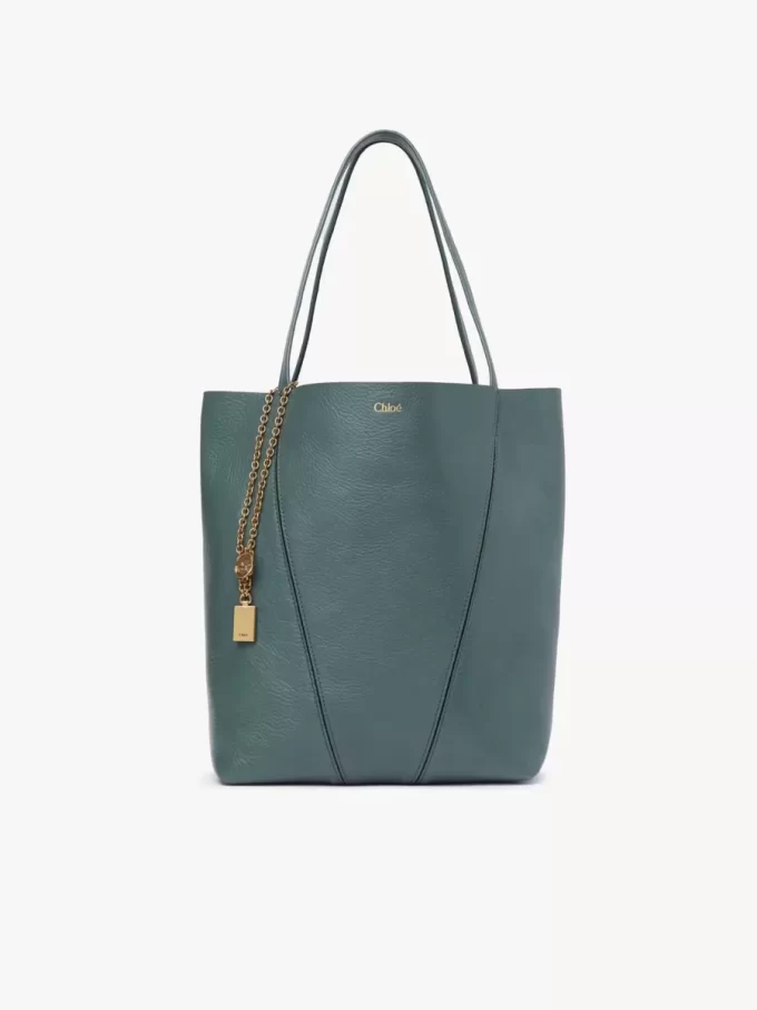 Sac cabas Chloé Spin en cuir grainé