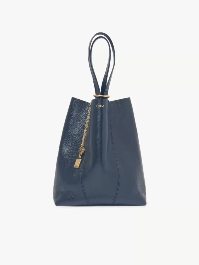 Sac cabas Chloé Spin en cuir grainé