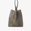 Sac cabas Chloé Spin en cuir grainé