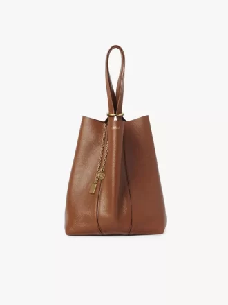 Sac cabas Chloé Spin en cuir grainé