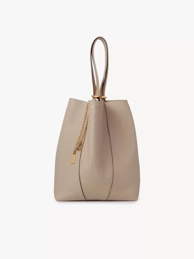 Sac cabas Chloé Spin en cuir grainé Sac cabas Chloé Spin en cuir grainé