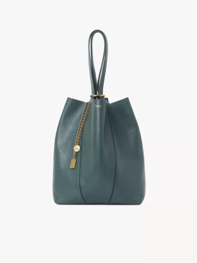 Sac cabas Chloé Spin en cuir grainé