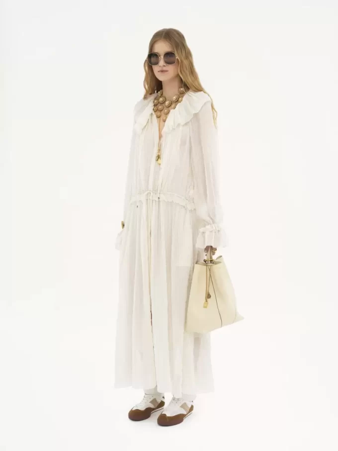 Sac cabas Chloé Spin en cuir grainé