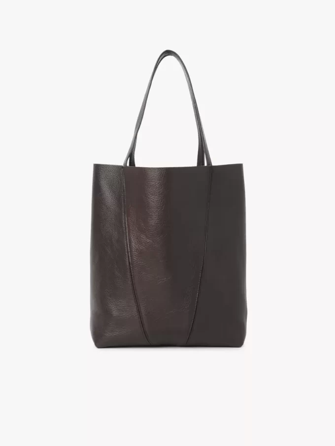 Sac cabas Chloé Spin en cuir grainé