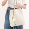 Sac cabas Chloé Spin en cuir grainé