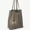 Sac cabas Chloé Spin en cuir grainé