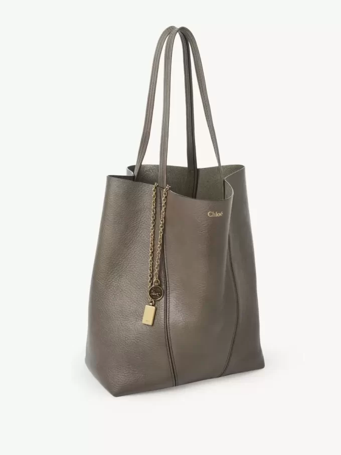Sac cabas Chloé Spin en cuir grainé