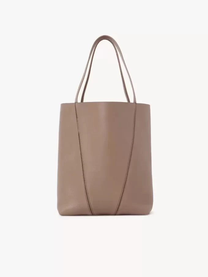 Sac cabas Chloé Spin en cuir grainé