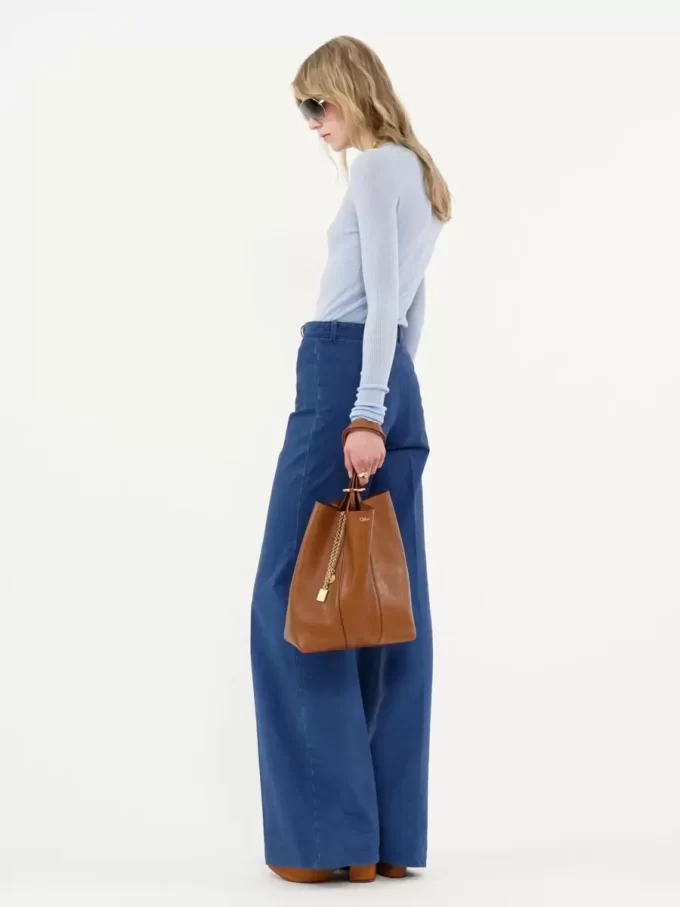 Sac cabas Chloé Spin en cuir grainé
