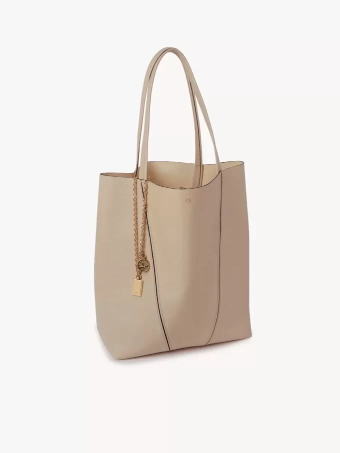 Sac cabas Chloé Spin en cuir grainé Sac cabas Chloé Spin en cuir grainé