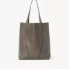 Sac cabas Chloé Spin en cuir grainé