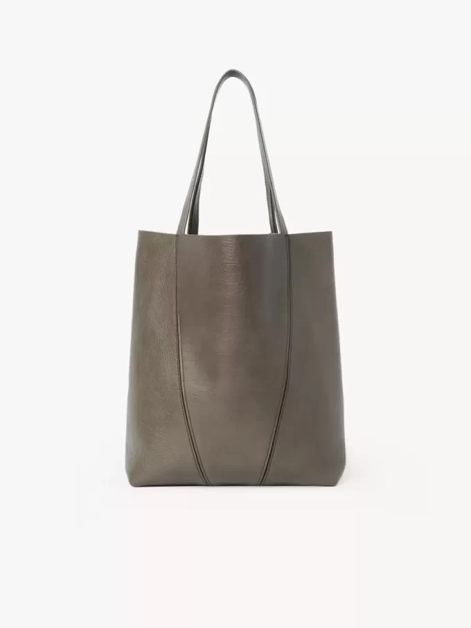 Sac cabas Chloé Spin en cuir grainé