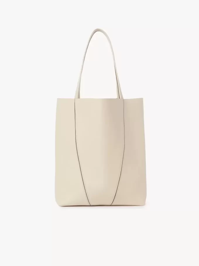 Sac cabas Chloé Spin en cuir grainé