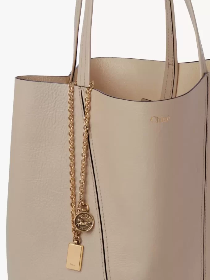 Sac cabas Chloé Spin en cuir grainé Sac cabas Chloé Spin en cuir grainé