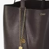 Sac cabas Chloé Spin en cuir grainé