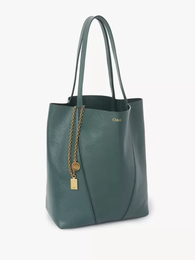 Sac cabas Chloé Spin en cuir grainé