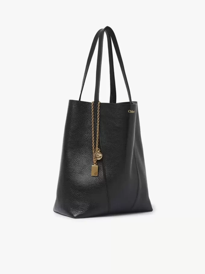 Sac cabas Chloé Spin en cuir grainé