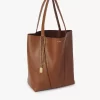 Sac cabas Chloé Spin en cuir grainé