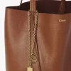Sac cabas Chloé Spin en cuir grainé