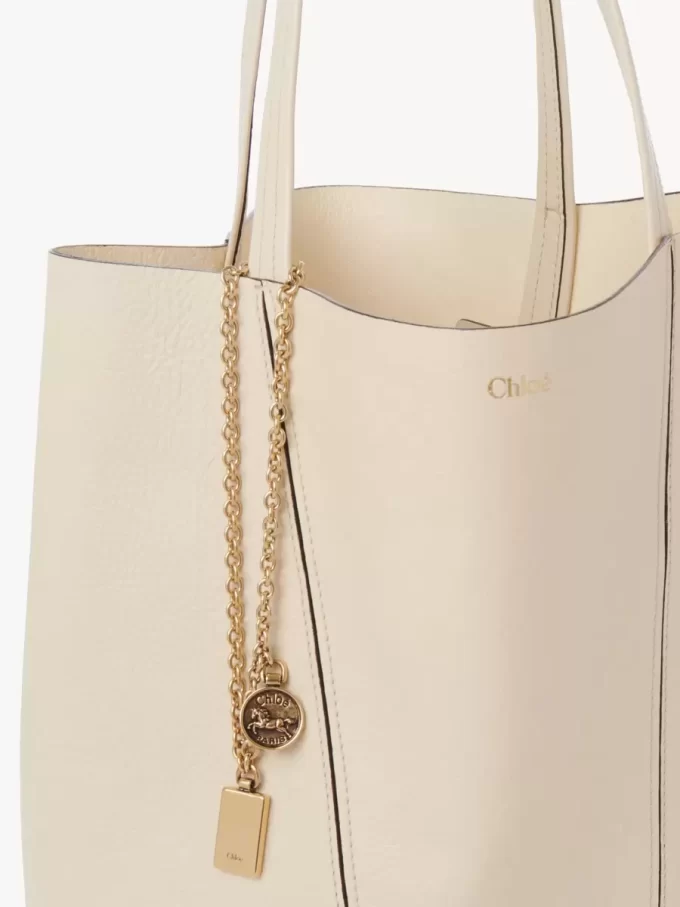 Sac cabas Chloé Spin en cuir grainé