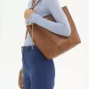Sac cabas Chloé Spin en cuir grainé