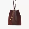Sac cabas Chloé Spin en cuir grainé et daim