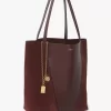 Sac cabas Chloé Spin en cuir grainé et daim
