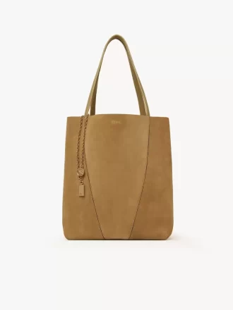 Sac cabas Chloé Spin en cuir suédé