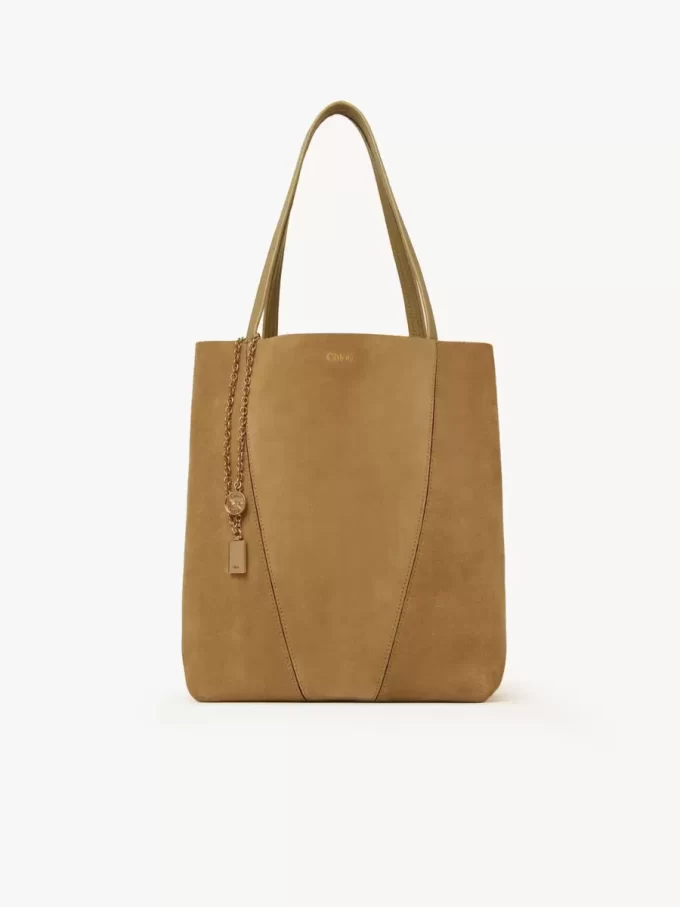 Sac cabas Chloé Spin en cuir suédé
