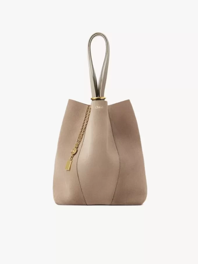 Sac cabas Chloé Spin en cuir suédé Sac cabas Chloé Spin en cuir suédé