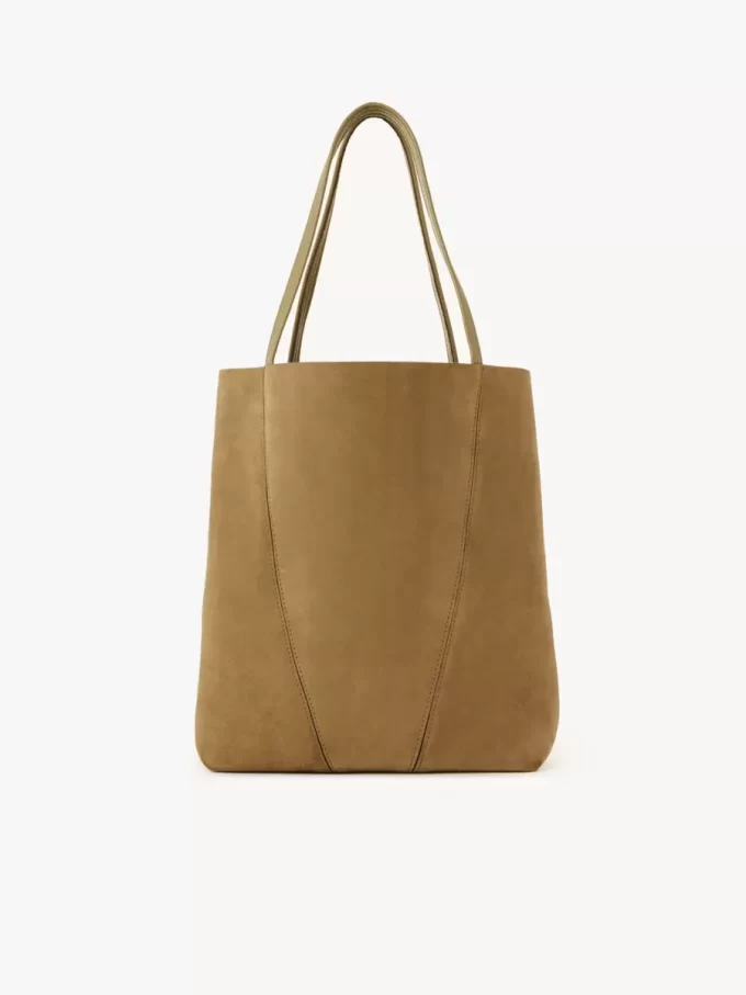 Sac cabas Chloé Spin en cuir suédé