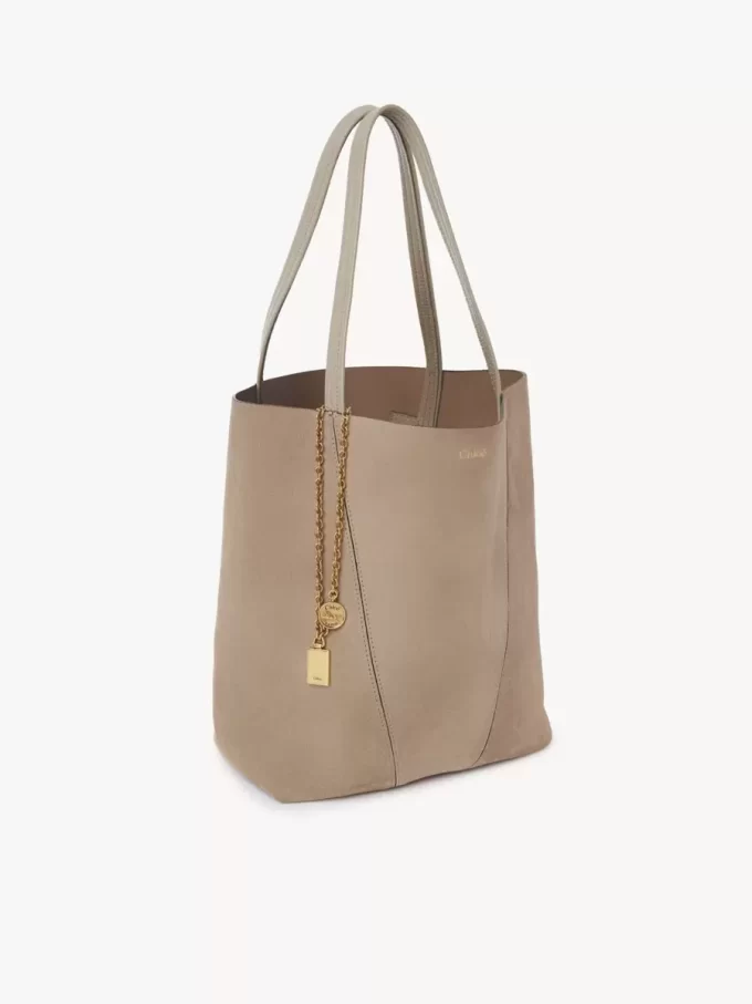 Sac cabas Chloé Spin en cuir suédé Sac cabas Chloé Spin en cuir suédé