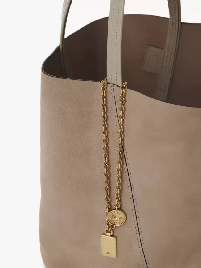 Sac cabas Chloé Spin en cuir suédé Sac cabas Chloé Spin en cuir suédé