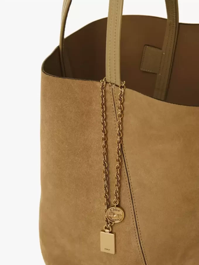 Sac cabas Chloé Spin en cuir suédé