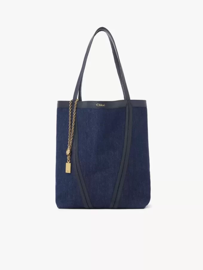 Sac cabas Chloé Spin en denim Sac cabas Chloé Spin en denim