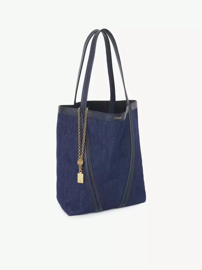 Sac cabas Chloé Spin en denim Sac cabas Chloé Spin en denim