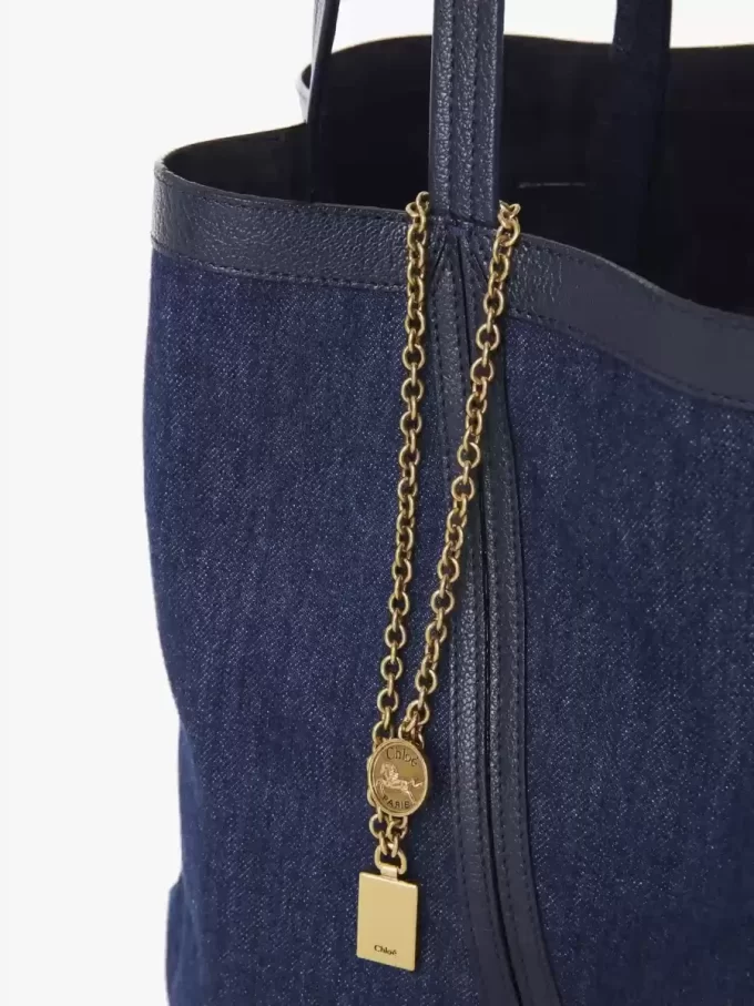 Sac cabas Chloé Spin en denim Sac cabas Chloé Spin en denim