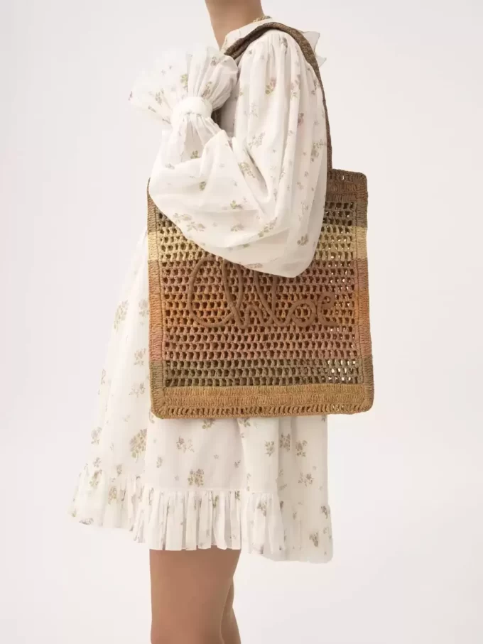 Sac cabas Summer Banana en raphia Sac cabas Summer Banana en raphia