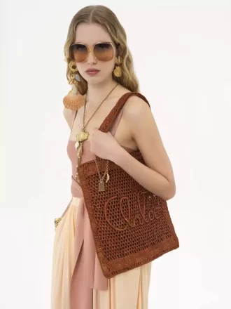 Sac cabas Summer Banana en raphia