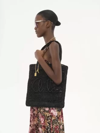 Sac cabas Summer Banana en raphia