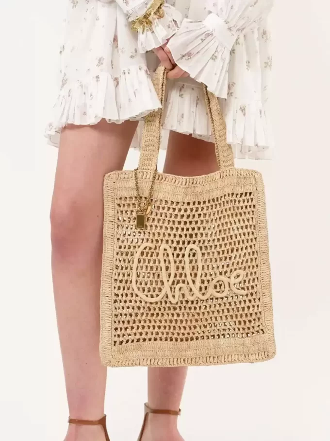 Sac cabas Summer Banana en raphia Sac cabas Summer Banana en raphia