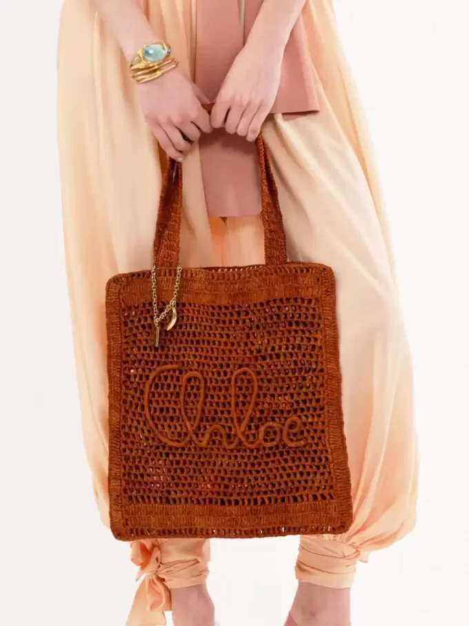 Sac cabas Summer Banana en raphia