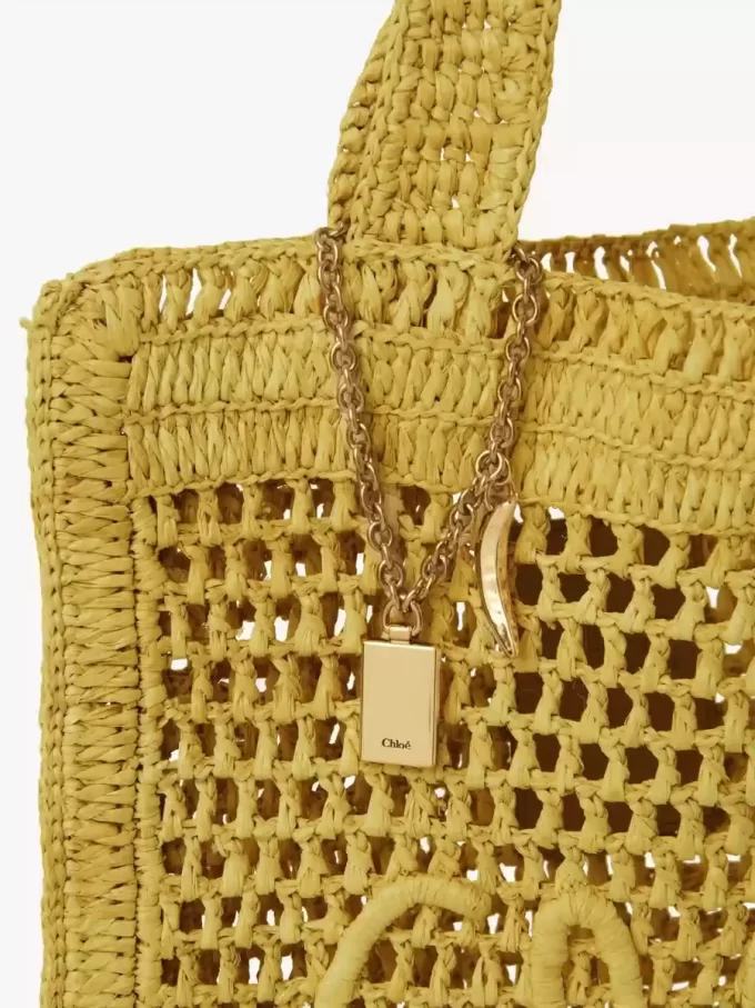 Sac cabas Summer Banana en raphia