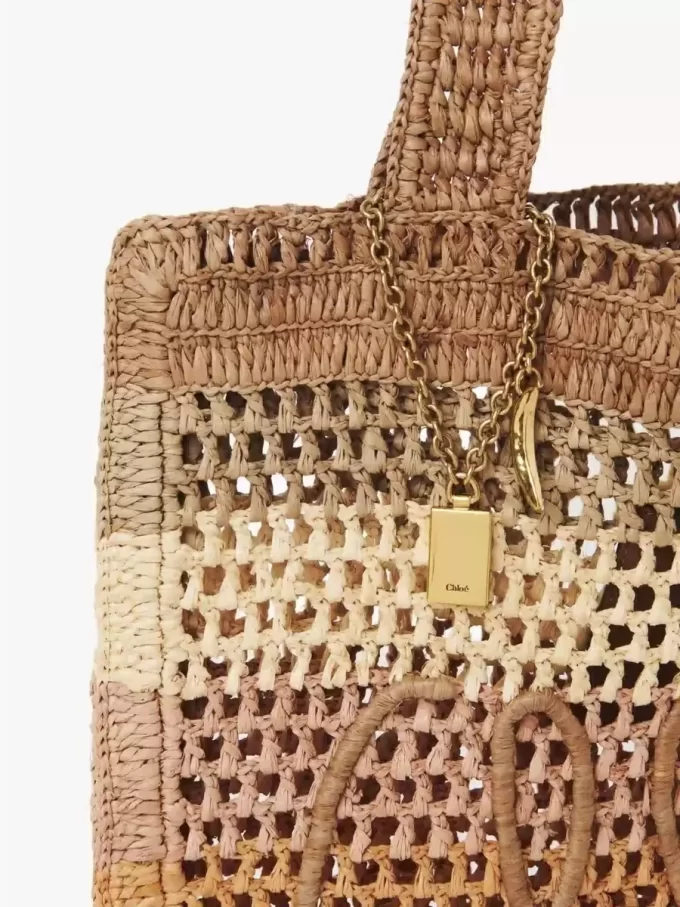 Sac cabas Summer Banana en raphia Sac cabas Summer Banana en raphia